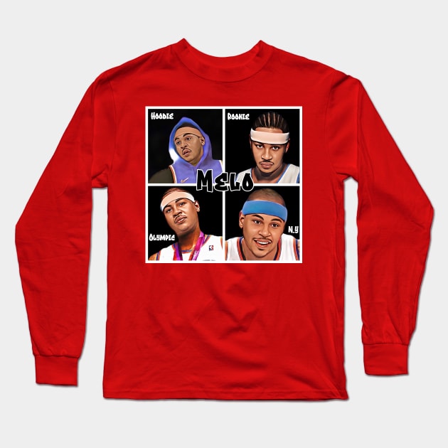 Melo 4 The Win!!! Long Sleeve T-Shirt by M.I.M.P.